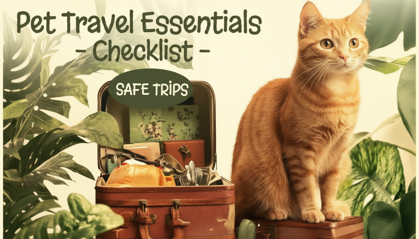 Pet Travel Essentials: Safe Road Trip Checklist (Printable)