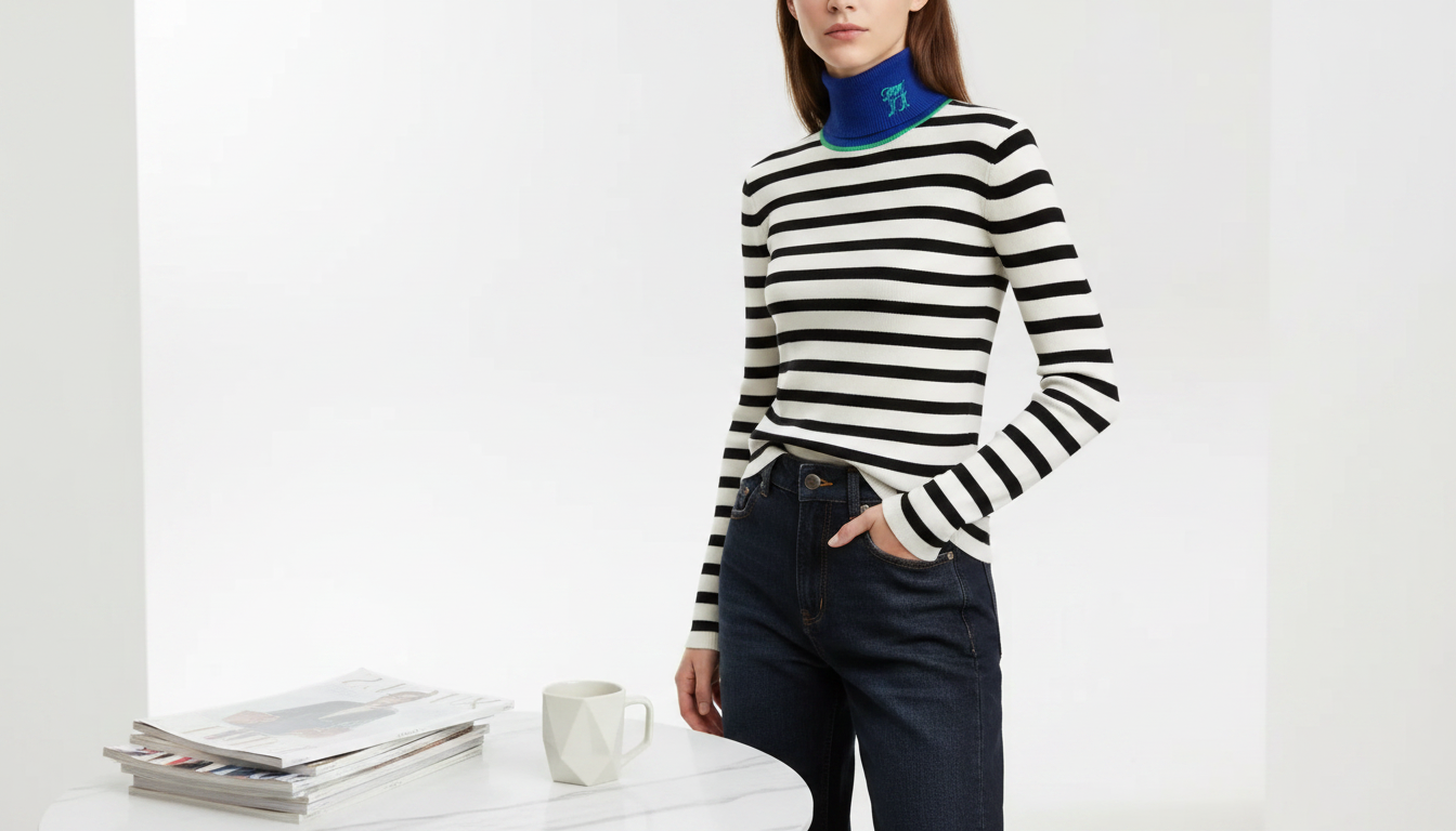 Striped Turtleneck Business Casual? How to Style It